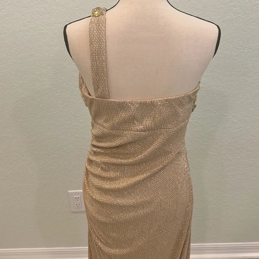 Cache gold gown dress size 12 - Picture 4 of 5